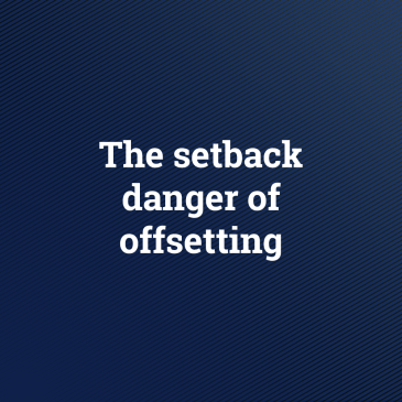 The setback danger of offsetting