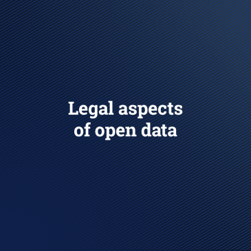 Legal aspects of open data